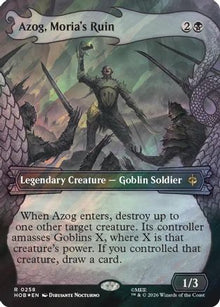 Azog, Moria's Ruin (Showcase) (Surge Foil) (HOB-258) - The Hobbit Foil