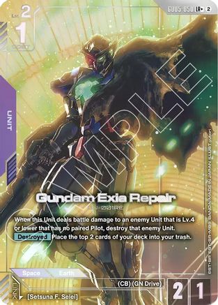 Gundam Exia Repair (LR+) (GD05-050) - Freedom Ascension Holofoil