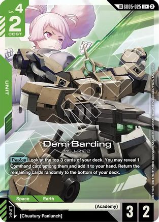 Demi Barding (U+) (Link Rare) (GD05-025) - Freedom Ascension Holofoil