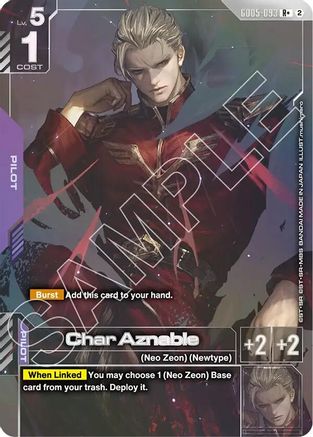 Char Aznable (R+) (GD05-093) - Freedom Ascension Holofoil