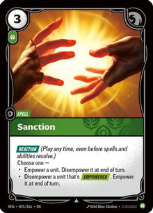 Sanction (035/166) - Vendetta Foil