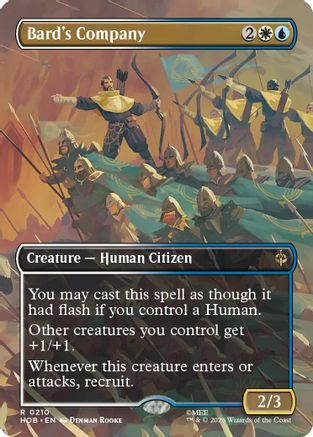 Bard's Company (Borderless) (HOB-210) - The Hobbit Foil