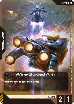 Wire-Guided Arm (T-022) Token (Left Hand) (World Championship Regionals 26-27 Season 2) (T-022) - Gundam Promotional Cards Holofoil