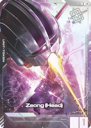 Zeong (Head) (T-023) Token (World Championship Regionals 26-27 Season 2) (Champion) (T-023) - Gundam Promotional Cards Holofoil