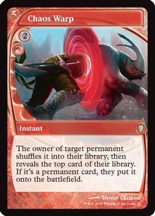 Chaos Warp (Future Sight) (-072) - Mystery Booster Commander Edition