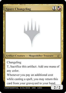 Spare Changeling (UNK-) - Un-Known Event Playtest Cards