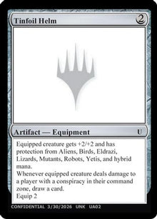 Tinfoil Helm (UNK-) - Un-Known Event Playtest Cards