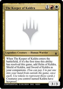 The Keeper of Kaldra (UNK-) - Un-Known Event Playtest Cards