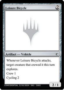 Leisure Bicycle (UNK-) - Un-Known Event Playtest Cards