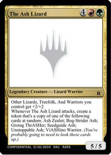 The Ash Lizard (UNK-) - Un-Known Event Playtest Cards