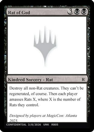Rat of God (UNK-) - Un-Known Event Playtest Cards