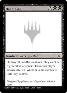 Rat of God (UNK-) - Un-Known Event Playtest Cards