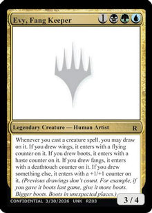 Evy, Fang Keeper (UNK-) - Un-Known Event Playtest Cards