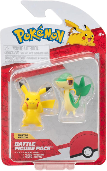 Pokemon: Battle Figure Pack - Snivy & Pikachu