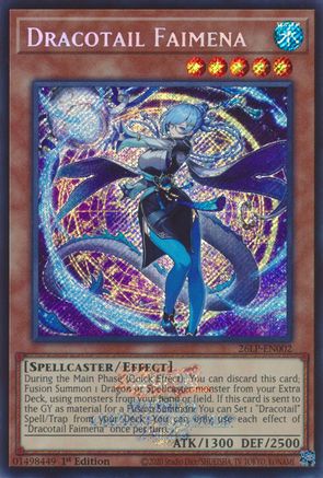 Dracotail Faimena (Emblazoned Secret Rare) (26LP-EN002) - Limited Pack World Championship 2026 1st Edition