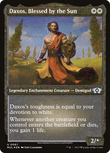 Daxos, Blessed by the Sun (Foil Etched) [Multiverse Legends]