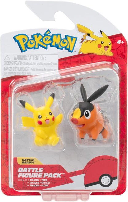 Pokemon: Battle Figure Pack - Tepig & Pikachu