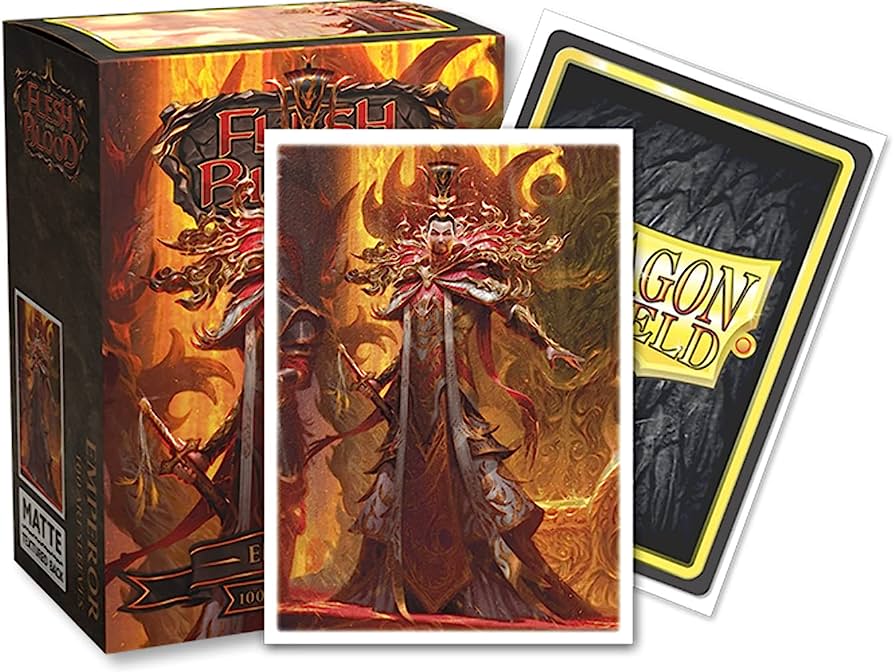 Dragon Shield: Brushed Art Sleeves (100) Flesh and Blood Emperor