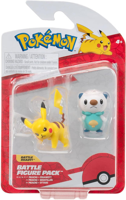 Pokemon: Battle Figure Pack - Oshawott & Pikachu