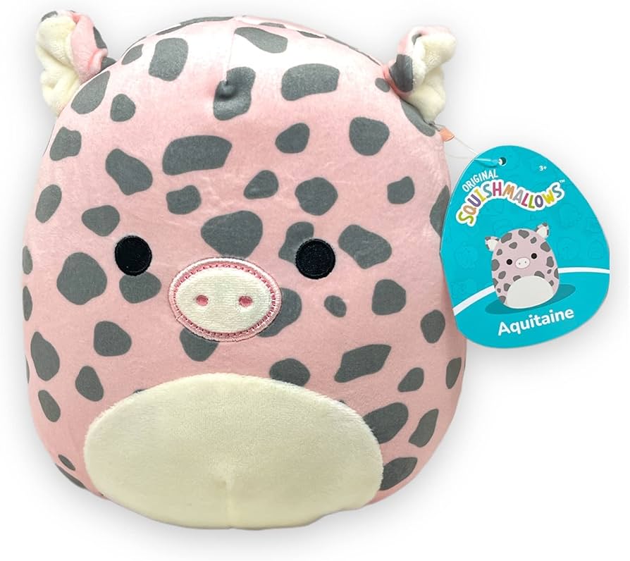 Squishmallows:  12" Aquitaine (Spotty Pig)