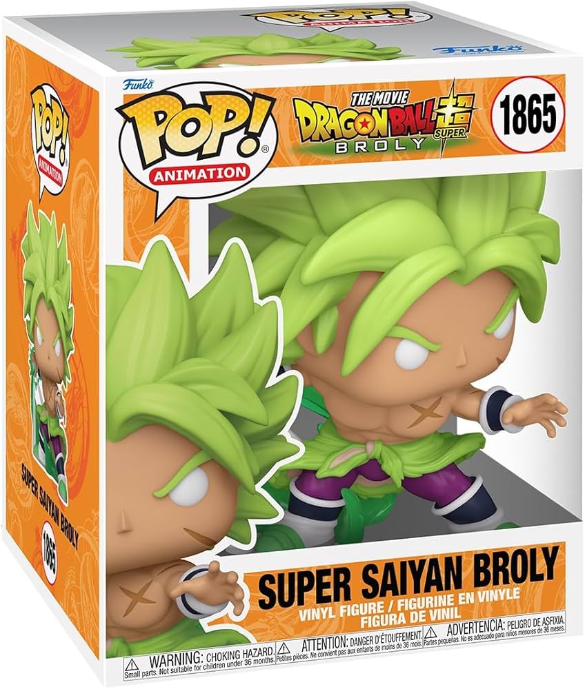 Funko: Dragon Ball Super: Broly - Super Saiyan Broly 1865 6" Pop!