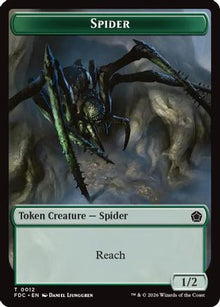 Spider // Beast Double-Sided Token (FDC-12 // 10) - Commander: Foundations