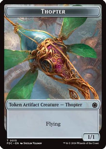Thopter // Myr Double-Sided Token (FDC-15 // 14) - Commander: Foundations