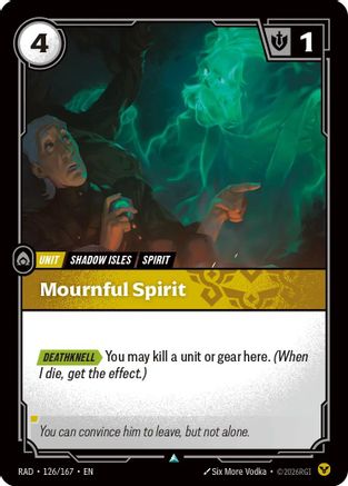 Mournful Spirit (126/167) - Radiance Foil