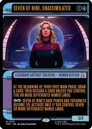Seven of Nine, Unassimilated (Showcase) (TRK-373) - Star Trek Foil