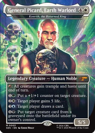 General Picard, Earth Warlord - Kenrith, the Returned King (Borderless) (SDS-003) - Star Trek: Stardates Foil