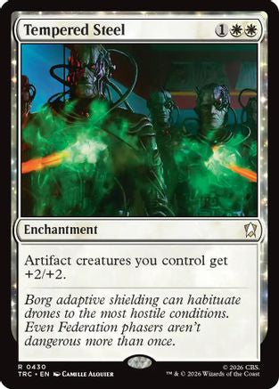 Tempered Steel (Surge Foil) (TRC-430) - Commander: Star Trek Foil