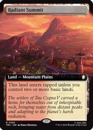 Radiant Summit (Extended Art) (TRC-395) - Commander: Star Trek