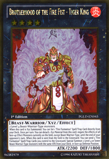 Brotherhood of the Fire Fist - Tiger King [PGLD-EN045] Gold Rare