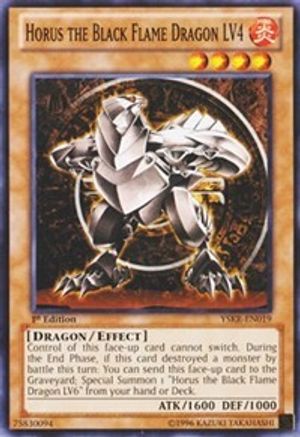 Horus the Black Flame Dragon LV4 [YSKR-EN019] Common