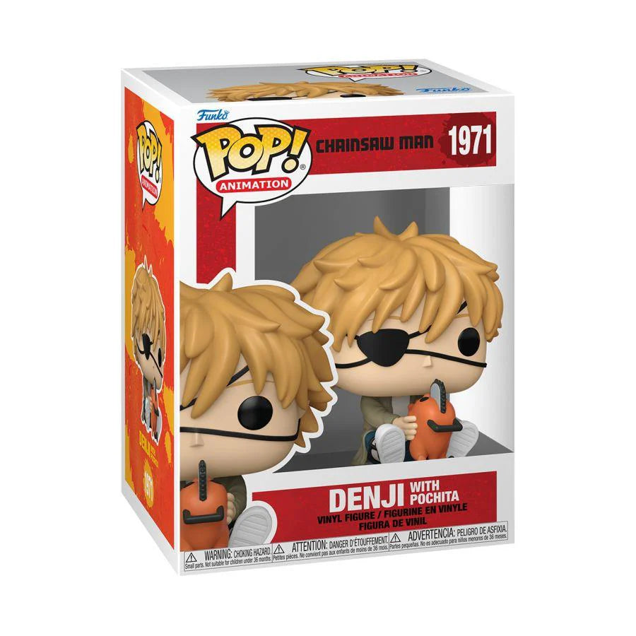 Funko: Chainsaw Man - Denji with Pochita 1971 Pop!