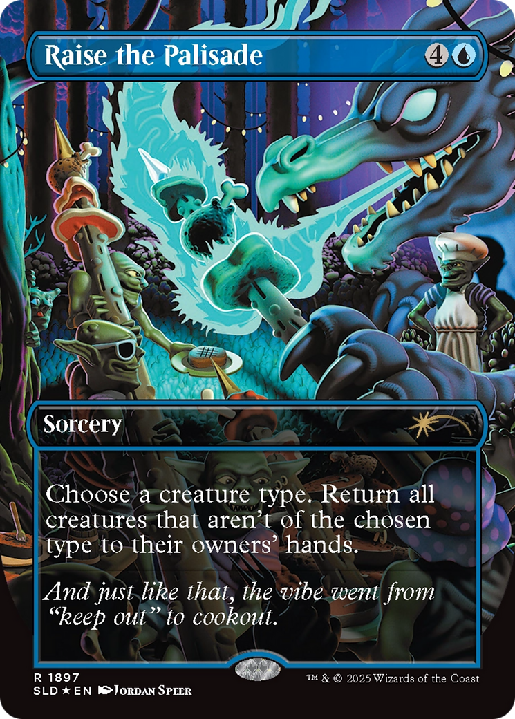 Raise the Palisade (Double Rainbow Foil) [Secret Lair Drop Series]