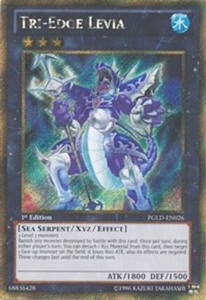 Tri-Edge Levia [PGLD-EN026] Gold Secret Rare