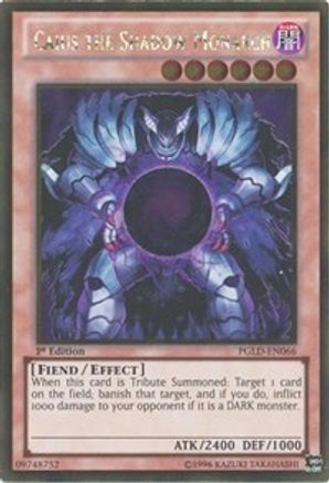 Caius the Shadow Monarch [PGLD-EN066] Gold Rare