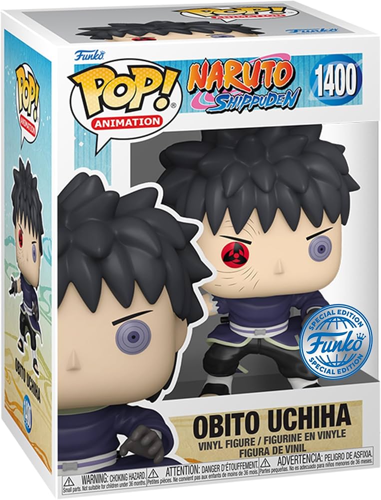 Funko: Naruto - Obito Uchiha (Unmasked) 1400 Pop!