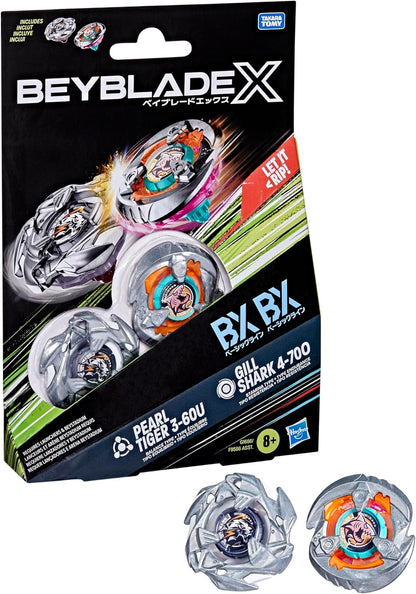 Beyblade X - Dual Pack - Gill Shark 4-70O & Pearl Tiger 3-60U