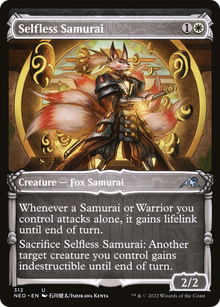 Selfless Samurai (Showcase Samurai) [Kamigawa: Neon Dynasty]