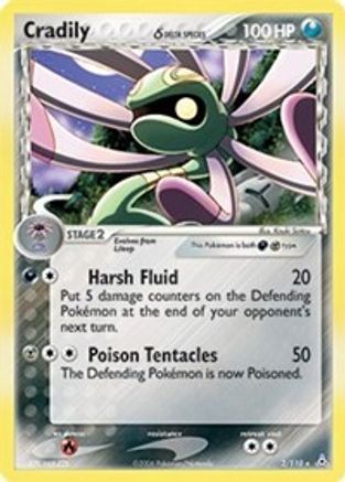 Cradily (2/110) (Delta Species) (Stamped) [EX: Holon Phantoms]
