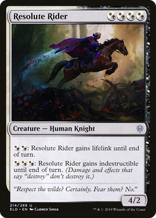 Resolute Rider [Throne of Eldraine]