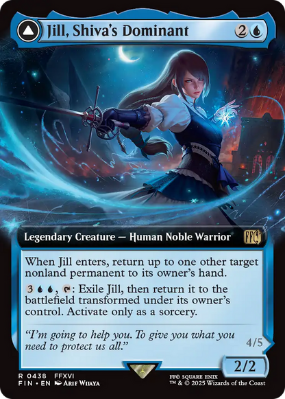 Jill, Shiva's Dominant // Shiva, Warden of Ice (Extended Art) [FINAL FANTASY]