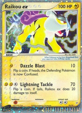 Raikou ex (92/95) [EX: Team Magma vs Team Aqua]