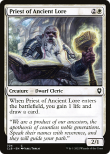 Priest of Ancient Lore [Commander Legends: Battle for Baldur's Gate]