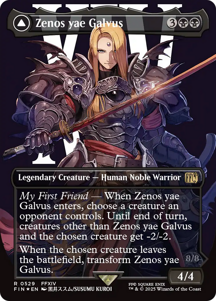 Zenos yae Galvus // Shinryu, Transcendent Rival (Borderless) (Surge Foil) [FINAL FANTASY]