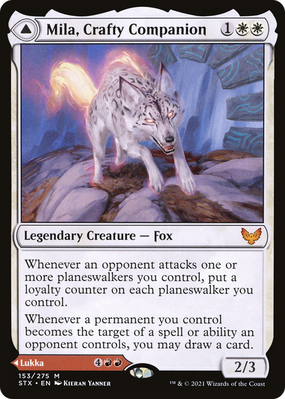 Mila, Crafty Companion // Lukka, Wayward Bonder [Strixhaven: School of Mages]