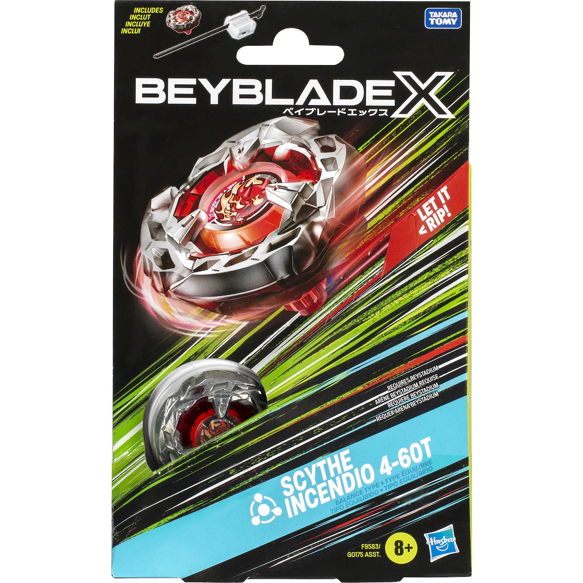 Beyblade X - Starter Pack - Scythe Incendio 4-60T