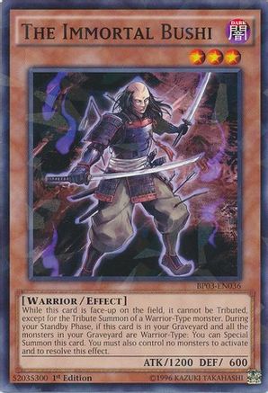 The Immortal Bushi [BP03-EN036] Shatterfoil Rare